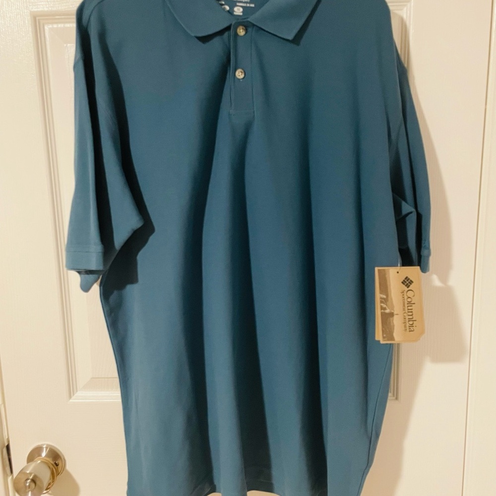 Columbia Men's Teal Polo Shirt
